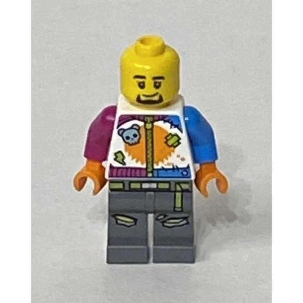 LEGO City Stuntz Stunt Man Motorbike Minifigure 60356. Used Minifigure Only.